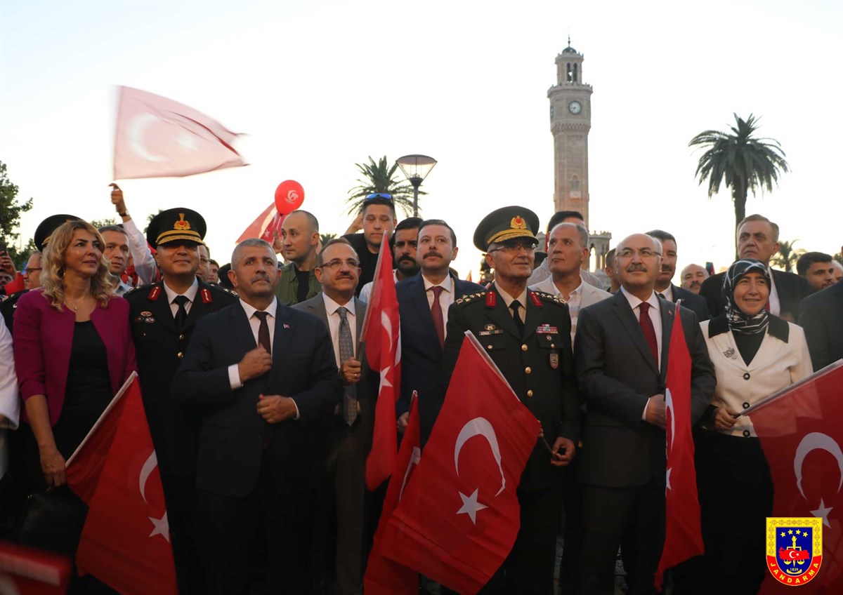 İzmir Konak 15 Temmuz Demokrasi ve Millî Birlik Günü Anma Programı Töreni 15.07.2022