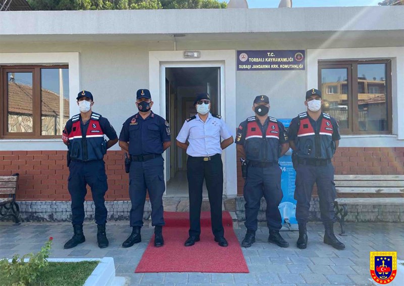 İzmir İl Jandarma Komutanı Tuğgeneral Hüseyin Hilmi ATABAY'ın Torbalı İlçesi Subaşı Jandarma Karakol Komutanlığını Denetleme Faaliyeti  18.08.2021