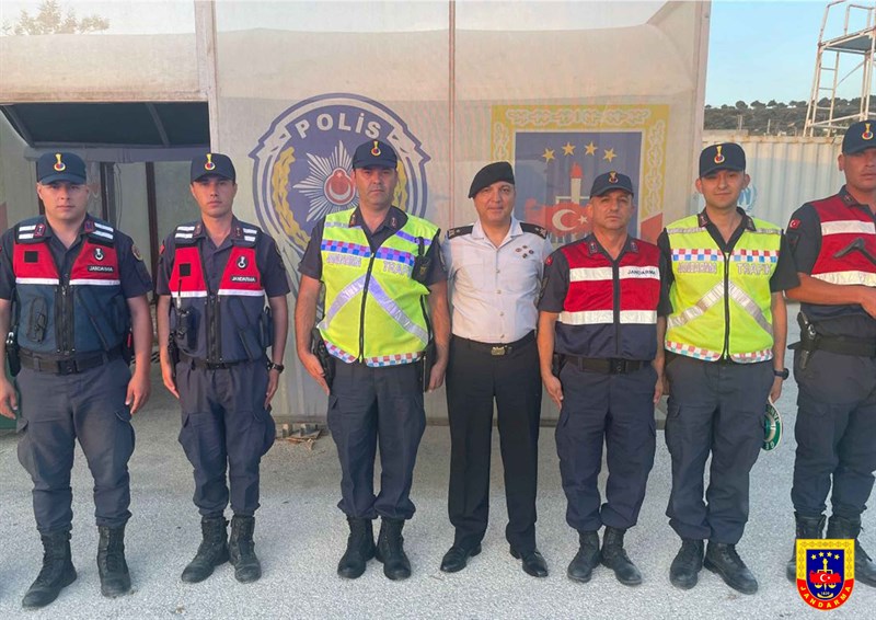 İzmir İl Jandarma Komutanı Tuğgeneral Hüseyin Hilmi ATABAY'ın Yol Kontrol Denetlemesi