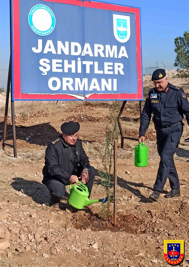 Milli Ağaçlandırma Günü Kapsamında İzmir İl Jandarma Komutanlığında Ağaç Dikim Faaliyeti 11.11.2022